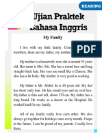 Ujian Praktek Bahasa Inggris: My Family