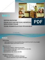 Sistem Ekonomi Pasar Dan Faktor Yang Mempengaruhi Mekanisme Pasar Teori Permintaan Dan Penawaran