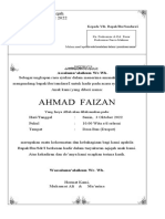 Ahmad Faizan: Senin, 3 Oktober 2022