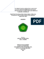 Ratio Dan Sales Growth Terhadap Financial Distress Dengan Board of Directors Size Sebagai