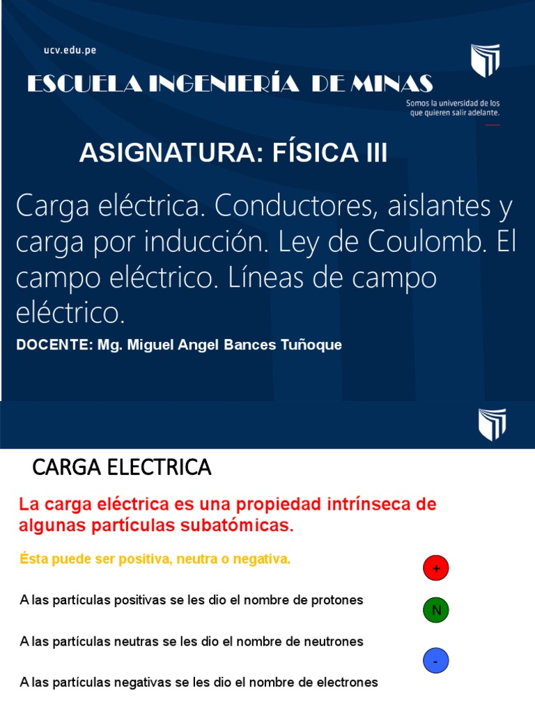 CLASE 7 1 CARGAS ELECTRICA PDF Carga eléctrica Electrostática