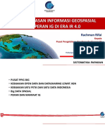 Penyebarluasan Informasi Geospasial Dan Peran Ig Di Era Ir 4.0