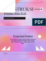 Konstruksi: Pondasi Batu Kali