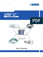 User's Manual for Blue Star VRF V Plus Air Conditioning System