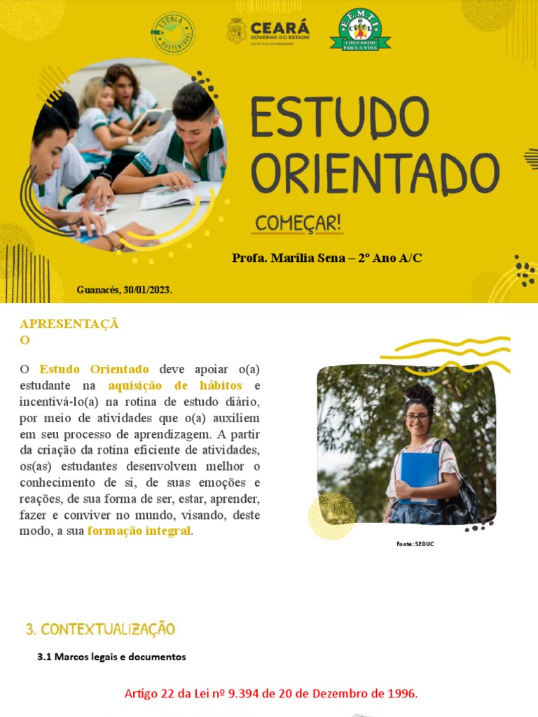 Aula 1 Estudo Orientado | PDF | Aprendizado