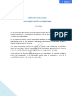 Aspectos Legales Documentación Comercial: Inmobiliaria