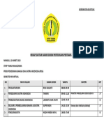 Rekap Kehadiran Dosen Pertemuan Ke-2. 12-03-23