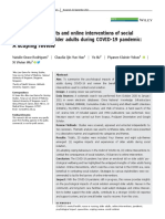 Psychological Impacts and Online Interventions of Social Isolation Amongst Older Adults During COVID-19 Pandemic: A Scoping Review