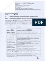 BSP NO Memorandum No.85, S. 2022 - Additional Information - 25th World Scout Jamboree