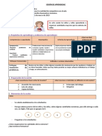 1.-Propósito de La Maestra: Sesión de Aprendizaje Área: Título de La Sesión Docente Fecha Grado y Sección: 5° "B"