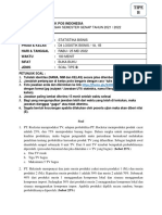 Soal UTS Statistika Tipe B (2021-2022)