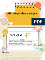 All Things Blue Analysis