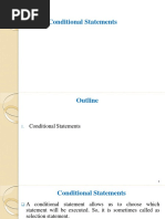 Conditional Statements