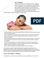 Curso T?cnico en Est?tica Y Hermosura Titulaci?n Oficial Formaci?n Profesional Vfepl PDF