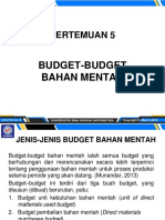 Pertemuan 5: Budget-Budget Bahan Mentah