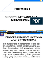Pertemuan 4: Budget Unit Yang Akan Diproduksikan