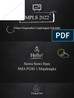 MPLS 2022: (Masa Pengenalan Lingkungan Sekolah)