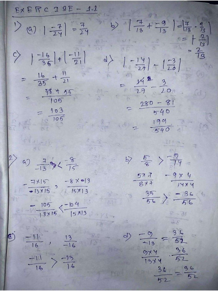 Class 8 Ex 1.1 Maths