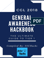 SSC CGL 2018: General Awareness Hackbook