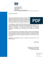 Comunicado: Fecha DE Septiembre DE para DE Eguridad Asunto Omunicado DE Eguridad Eroportuaria