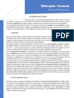 Philosophie - Terminale: La Justice Et Le Droit