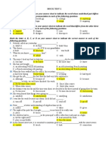 Mock Test 1: Concise Summary