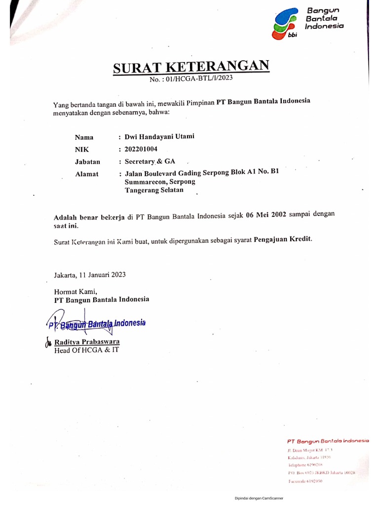 Suket Kerja | PDF