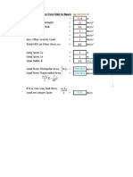 Load Calculation From Slab To Beam: M by KN/M KN/M KN/M KN/M KN/M KN/M