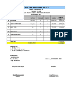 Pengajuan Anggaran Survey