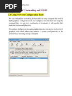 5.1 Using Network Configuration Tools: Unit V:Networking and TCP/IP