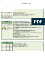 Calendario Corporativo 2022 SATC