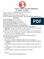 EDITAL DO ESPETÁCULO ORIXÁS - NOS SEIOS DA MÃE RAIZ - 2.º EDIÇÃO ANO 2023