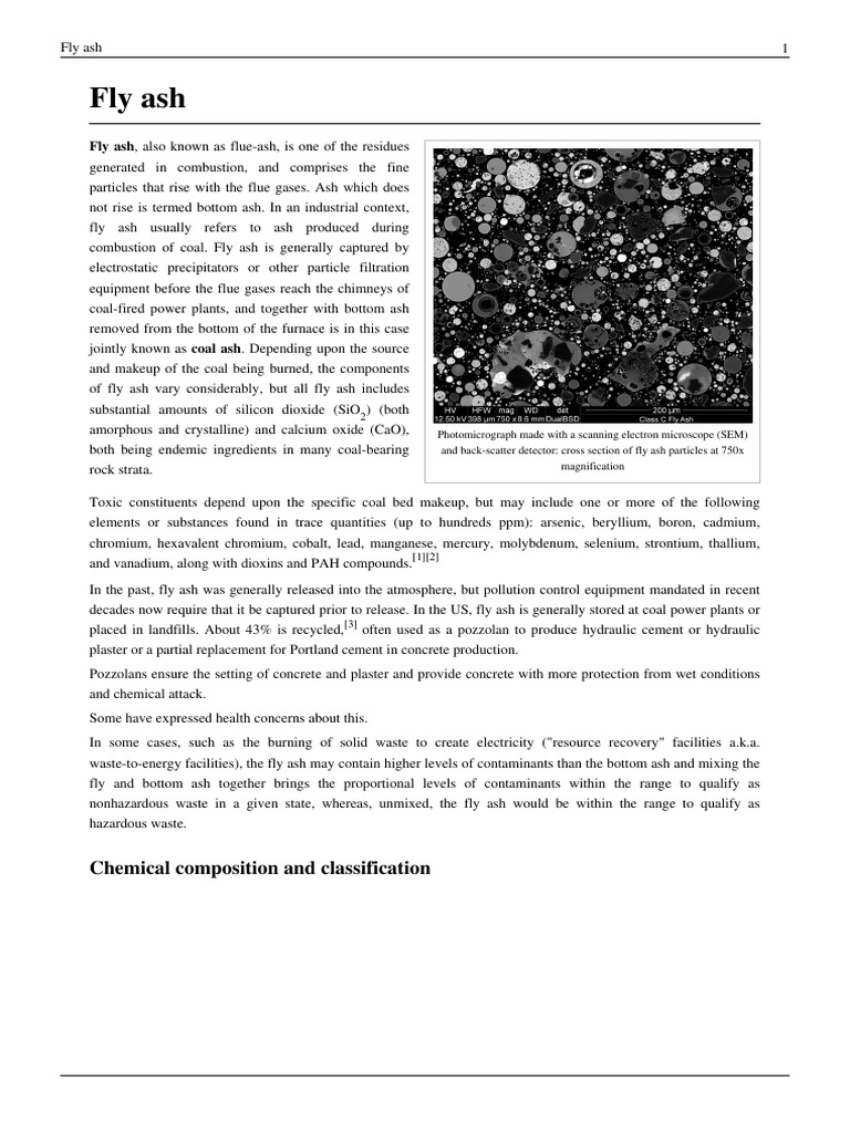 Fly Ash | PDF | Fly Ash | Concrete