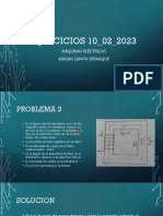 EJERCICIOS 10 - 02 - 2023: Máquinas Eléctricas Adrian Zapata Sernaque