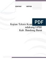 Kajian Teknis Keamanan Pe Ndukung LPSE Kab. Bandung Barat: Pt. Hidayah Artha Indonesia