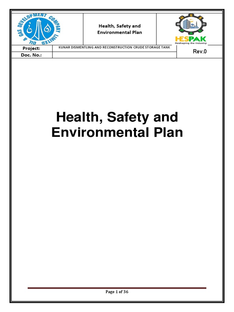 Health Safety and Environemtal Kunar Field PDF Occupational Safety