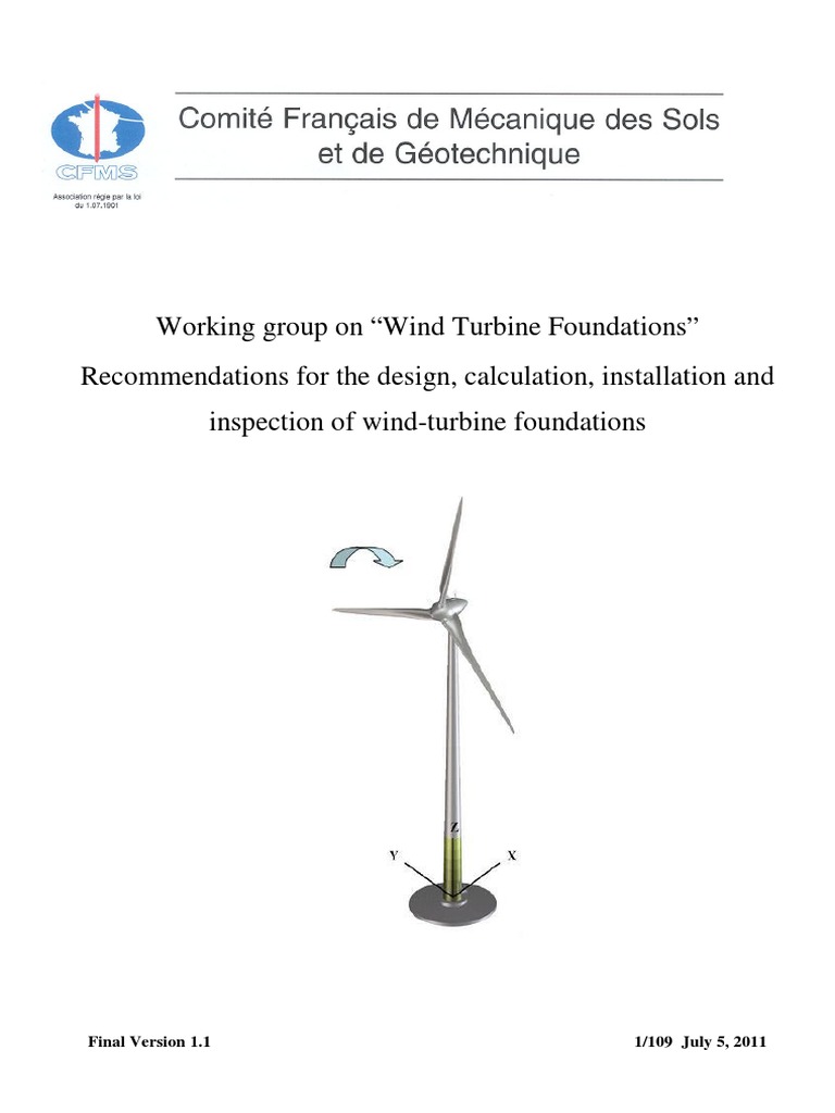 Wind Turbine Foundation Design Guidelines | PDF | Geotechnical ...