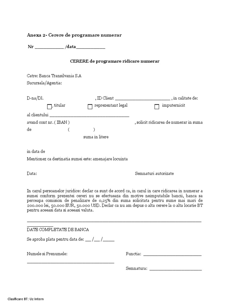 Programare Retragere Numerar | PDF
