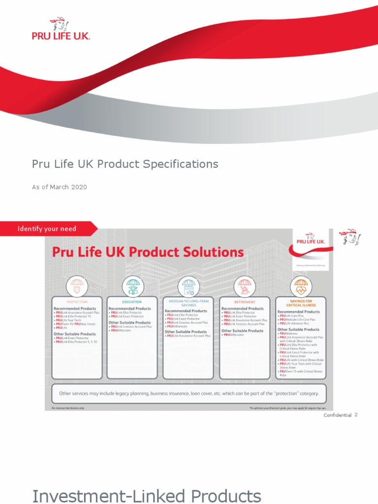 Investment Linked Products PDF Insurance Life Insurance