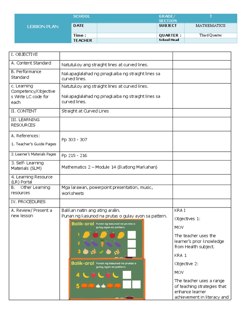 Cot DLP Math 3RD Quarter PDF