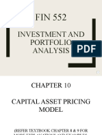 Investment and Portfolio Analysis
