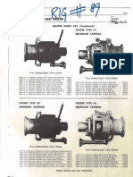 Master parts list for Foster spinning and breakout cathheads