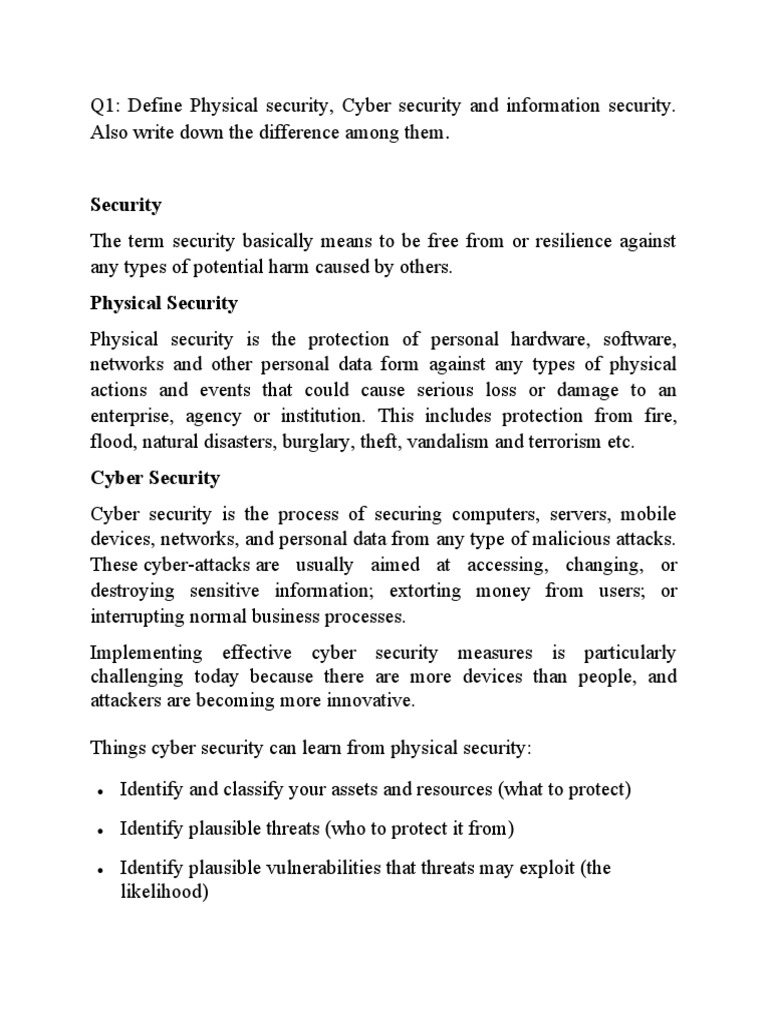 Assignment Security (T1) | PDF