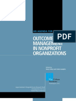 Outcome Management in Nonprofit Organizations