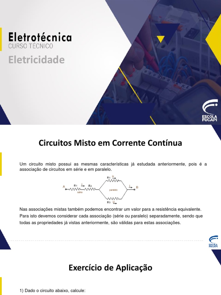 Aula 08 - Eletricidade | PDF | Rede elétrica | Circuitos em série e em ...