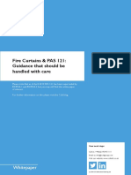 Fire Curtains and Pas 121 - Guidance That Should Be Handled With Care