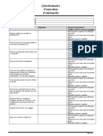 Questionnaire D'entretien D'embauche