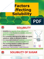 Factors Affect Solubility