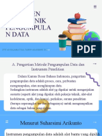 Insrumen Dan Teknik Pengumpula N Data: Tugas