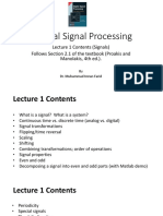 DSP Lecture 1 (Signals